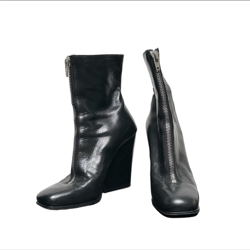Pre-Loved Leather Celine Runway Designer Heel Boots